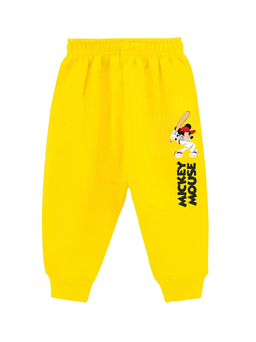 

BAESD Kids Cartoon Characters Printed Cotton Joggers, Yellow