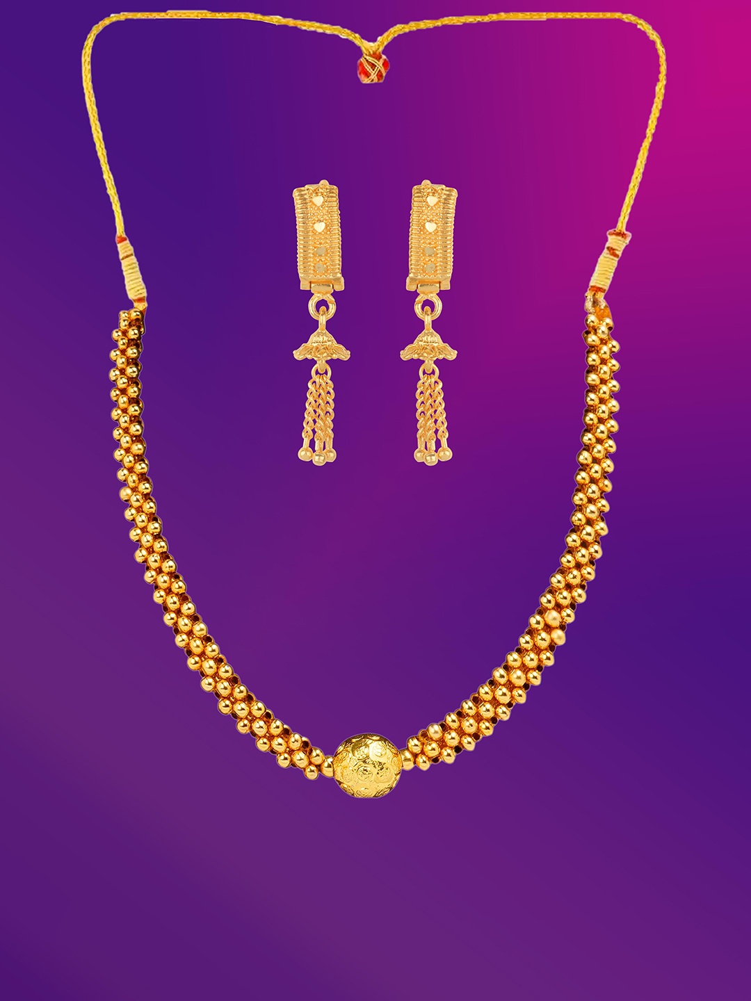 

Lila Gold-Plated Jewellery Set