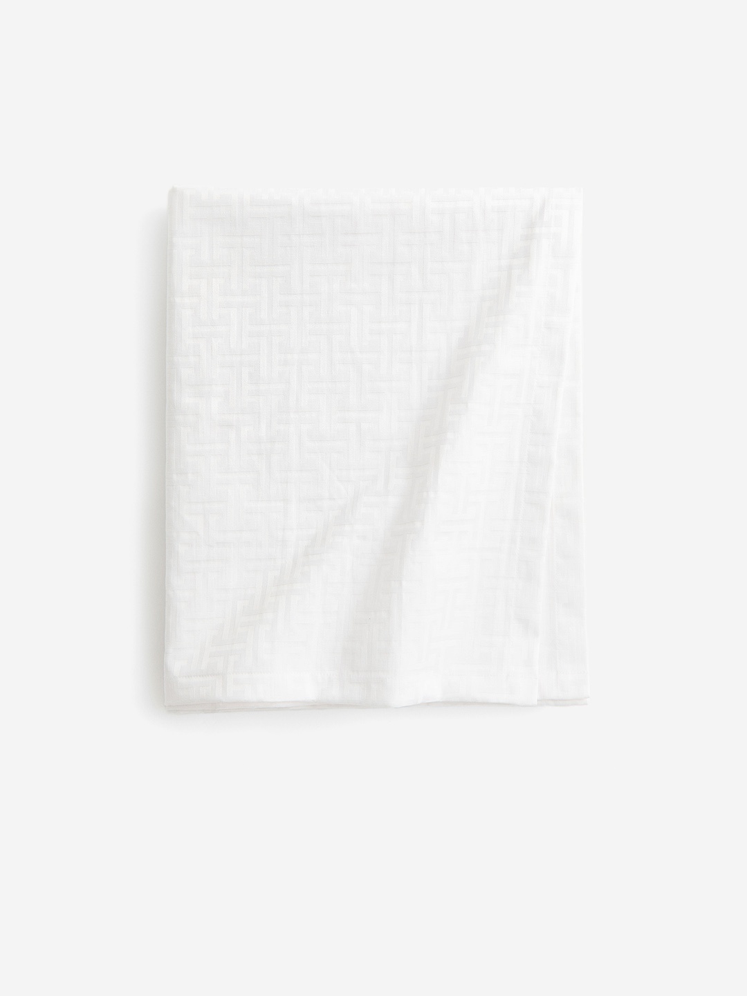 

H&M White Cotton-Blend Tablecloth