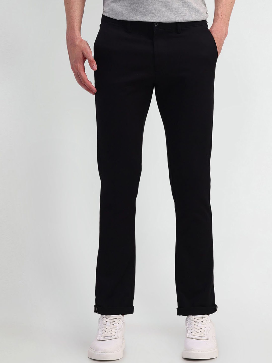

Arrow Sport Men Urban Slim Slim Fit Trousers, Black