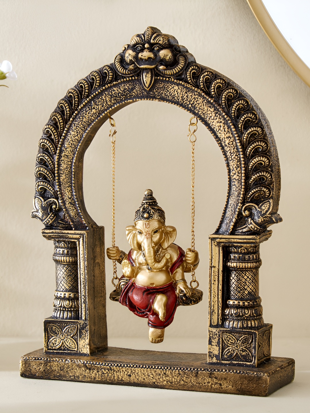 

Home Centre Alpana Fiesta Gold-Toned Religious Figurine Showpiece
