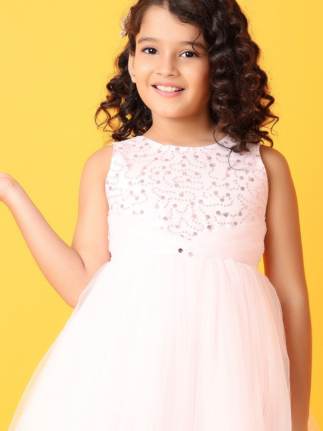 

V-Mart Fit & Flare Midi Dress, Pink