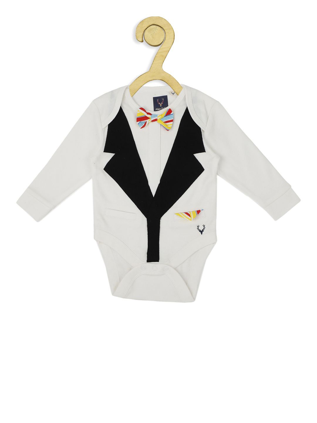 

Allen Solly Junior Printed Cotton Bodysuits, White