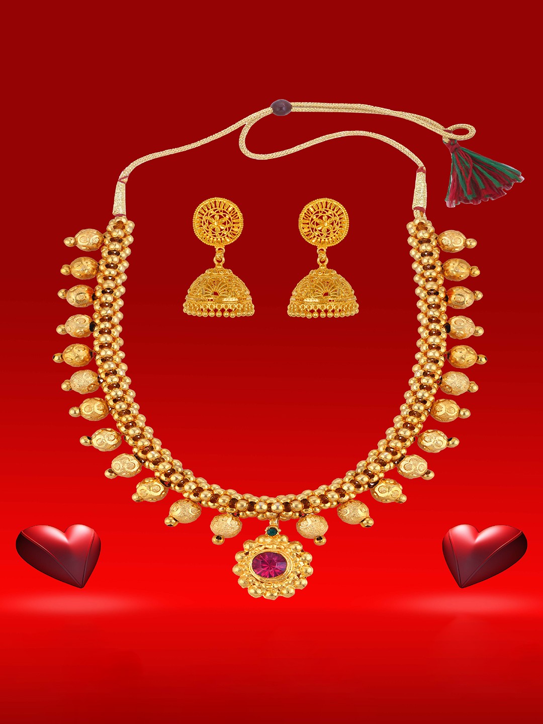 

Heer Collection Gold-Plated Jewellery Set