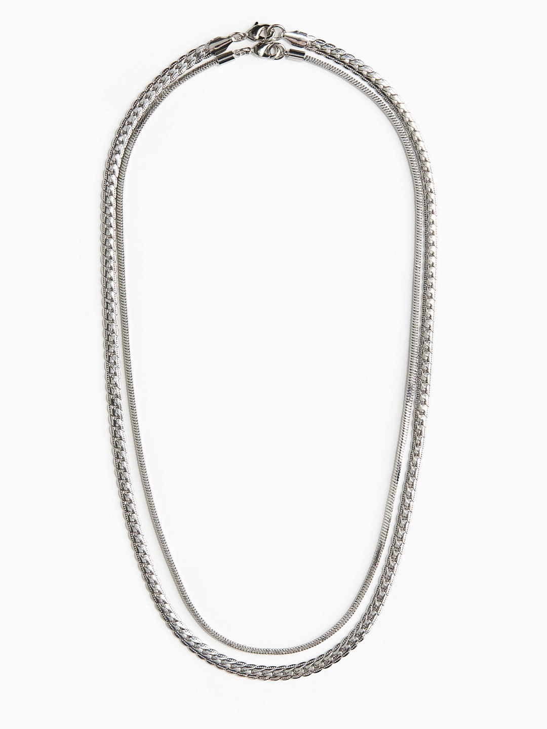 

H&M Men 2-Pack Necklaces, Silver