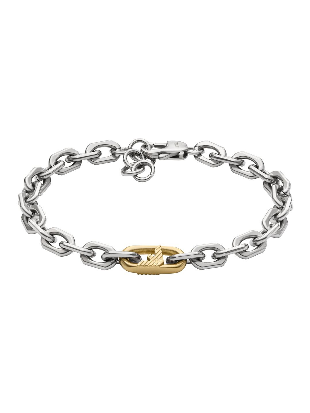

Emporio Armani Men Stainless Steel Wraparound Bracelet, Silver
