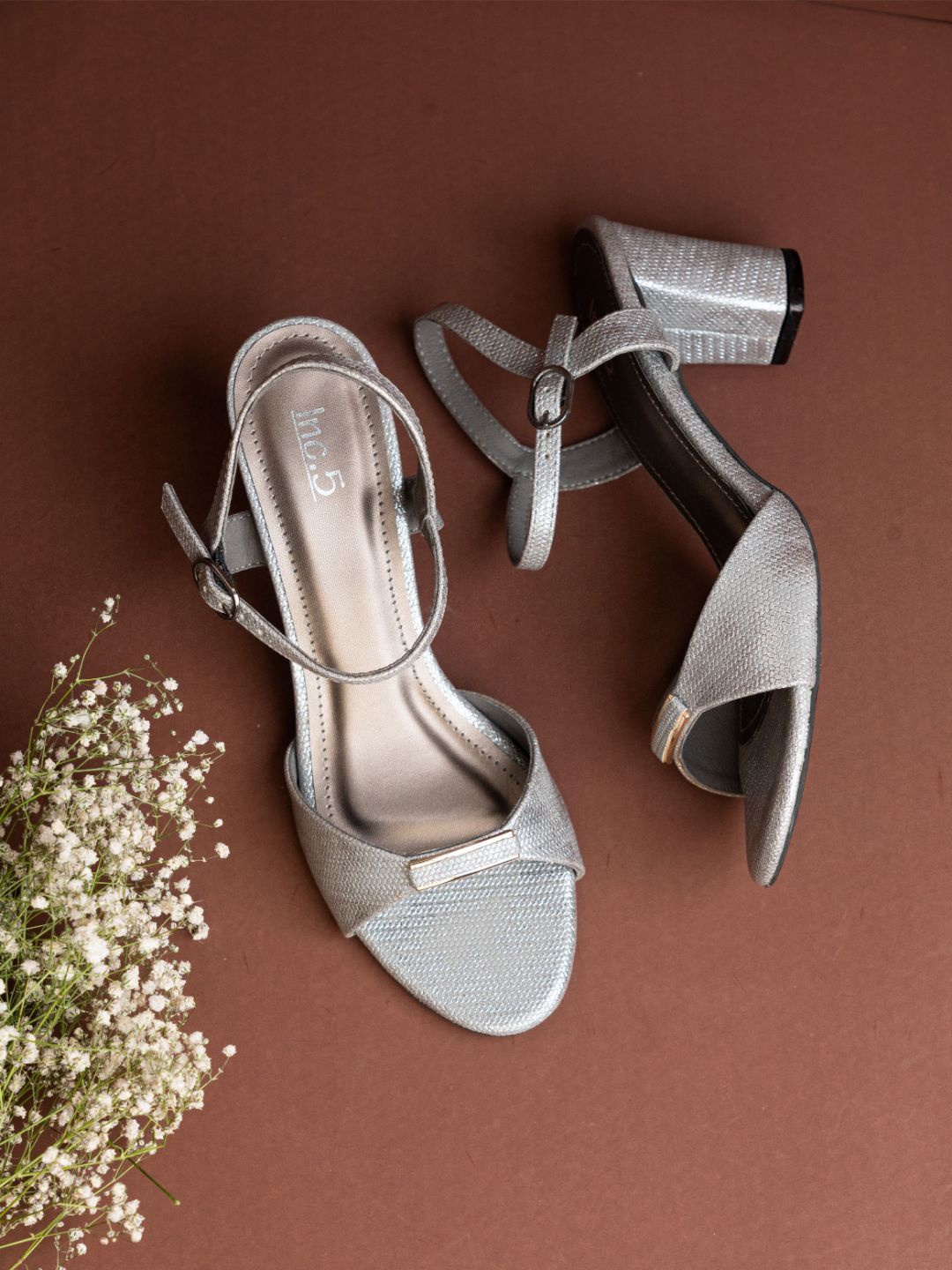 

Inc 5 Women Party Block Heel Sandals, Grey