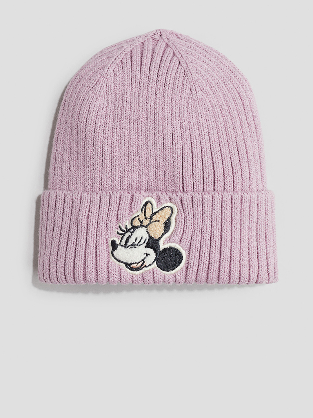 

H&M Girls Motif-Detail Rib-Knit Beanie, Pink