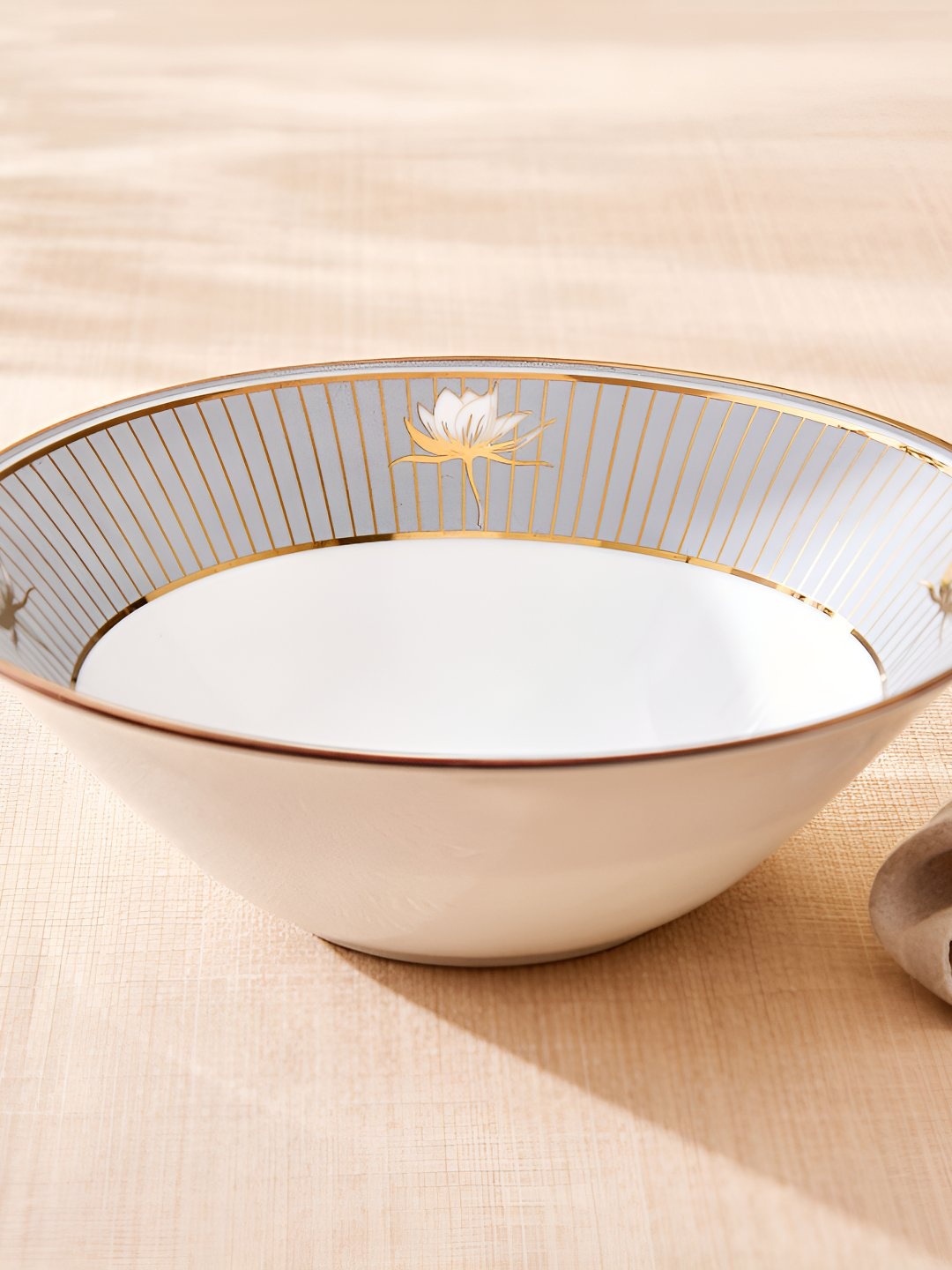 

Home Centre White 2024 1 Pieces Bone China Serving Bowl