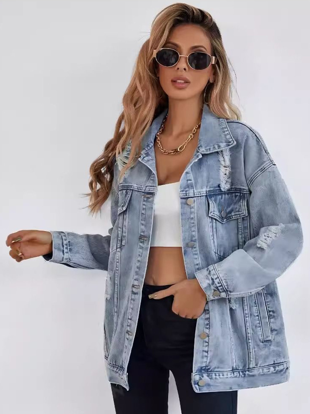 

StyleCast Women Denim Jacket, Blue