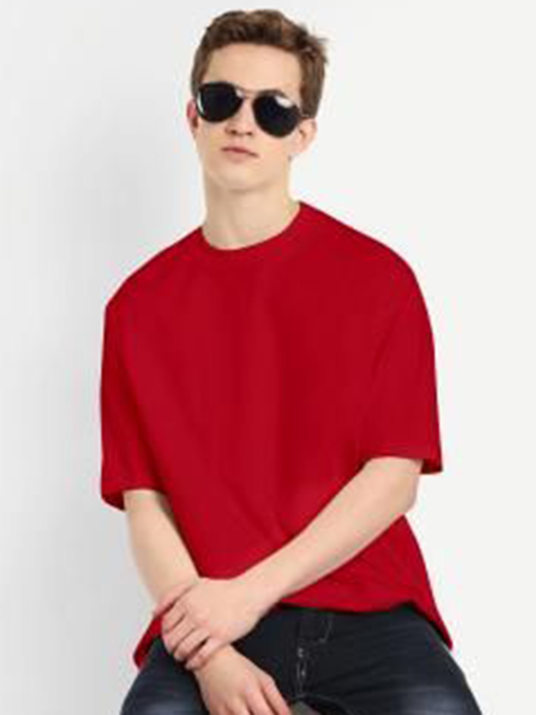 

BLURR Unisex Pure Cotton Pockets T-shirt, Red