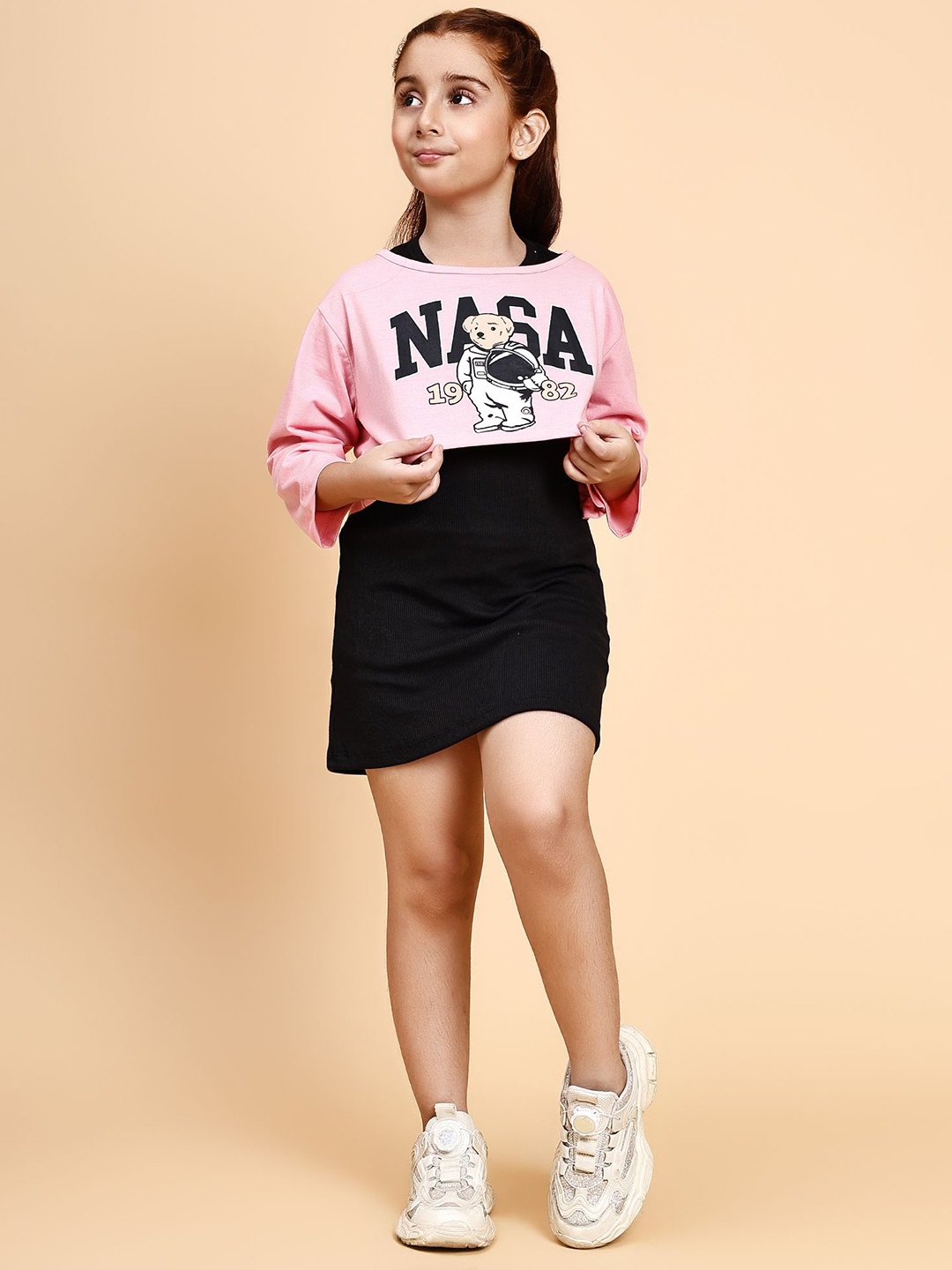 

YK Fit & Flare Dress, Pink