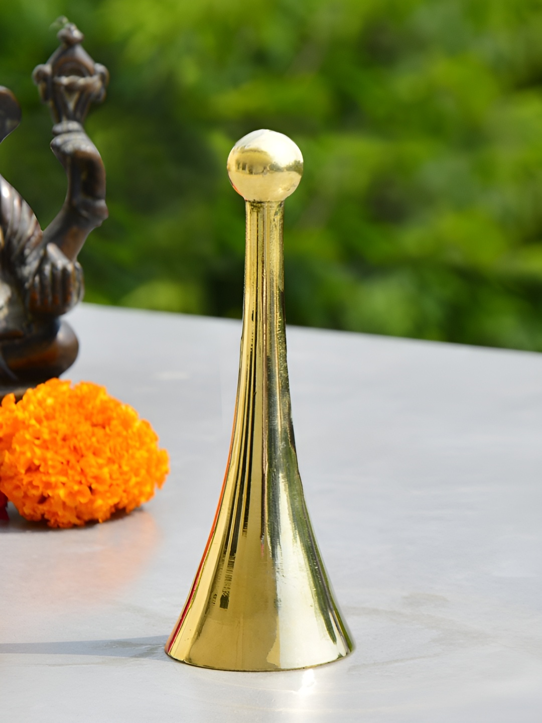 

StyleMyWay Gold Toned Glossy Brass Pooja Bell