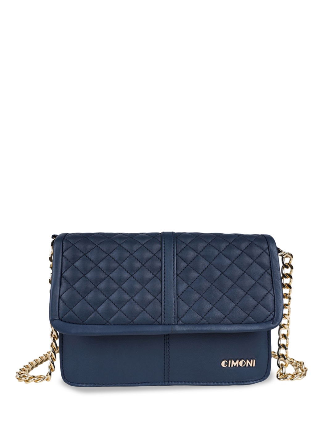 

CIMONI Women Textured Solid Structured Sling Bag, Navy blue