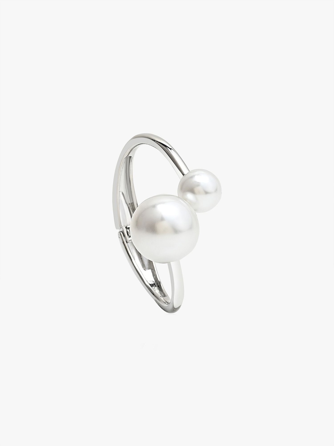 

Kazo Silver-Plated Pearl Wraparound Bracelet
