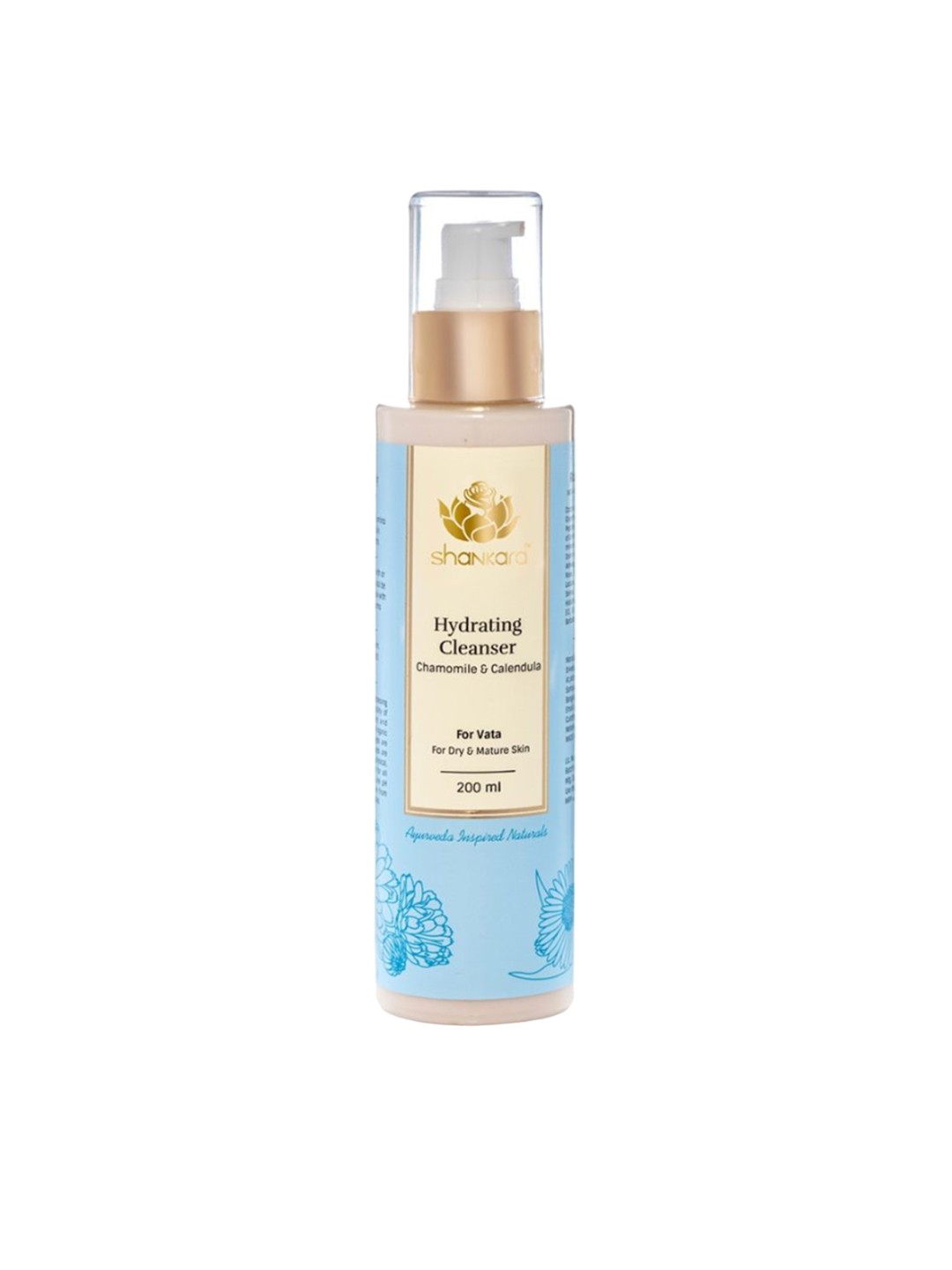 

Shankara Sandalwood Aleo Vera & Chamomile Hydrating Cleanser - 200 ml, Blue