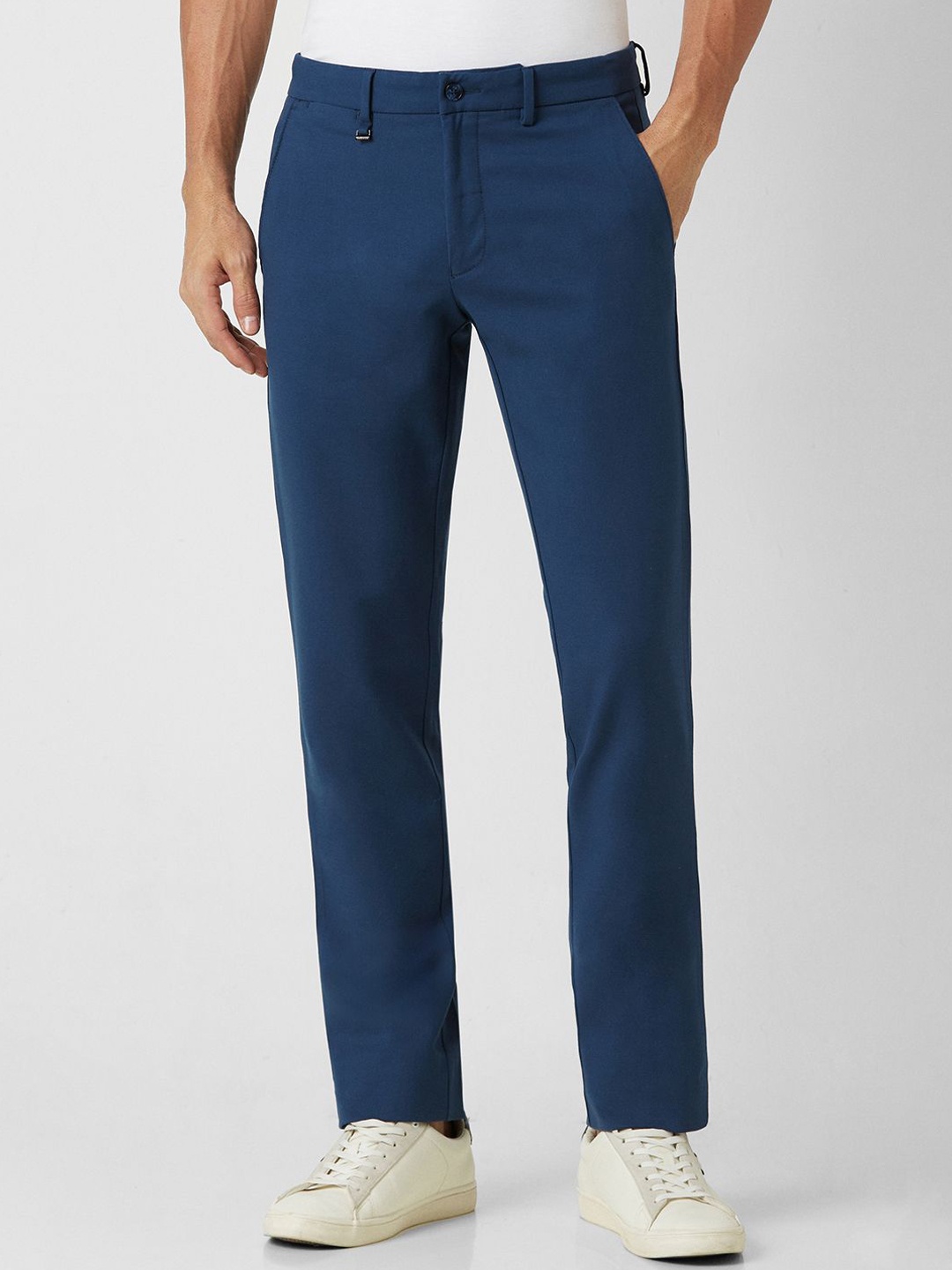 

Van Heusen Men Slim Fit Trousers, Blue