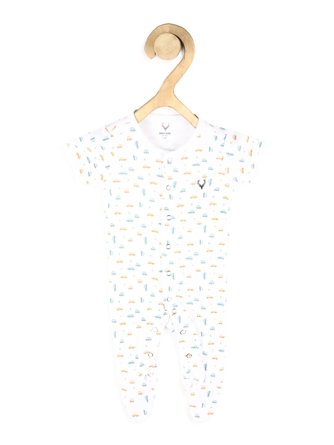 

Allen Solly Junior Boys Printed Jumpsuit, White