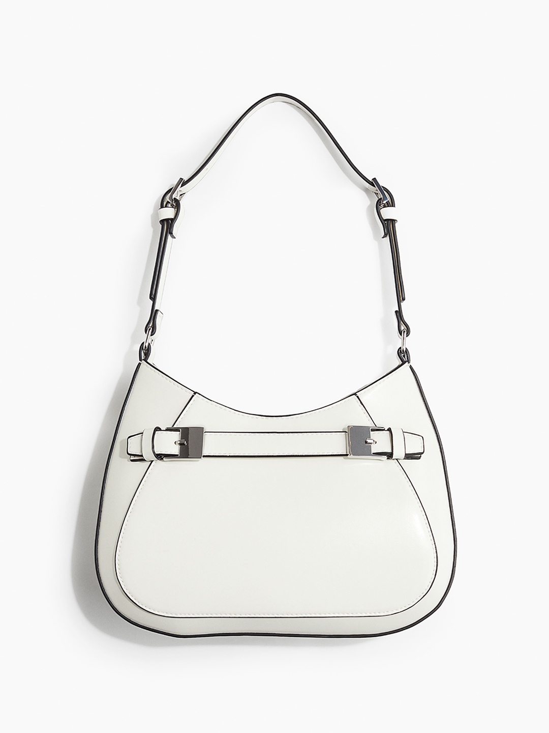 

H&M Strap-Detail Shoulder Bag, White