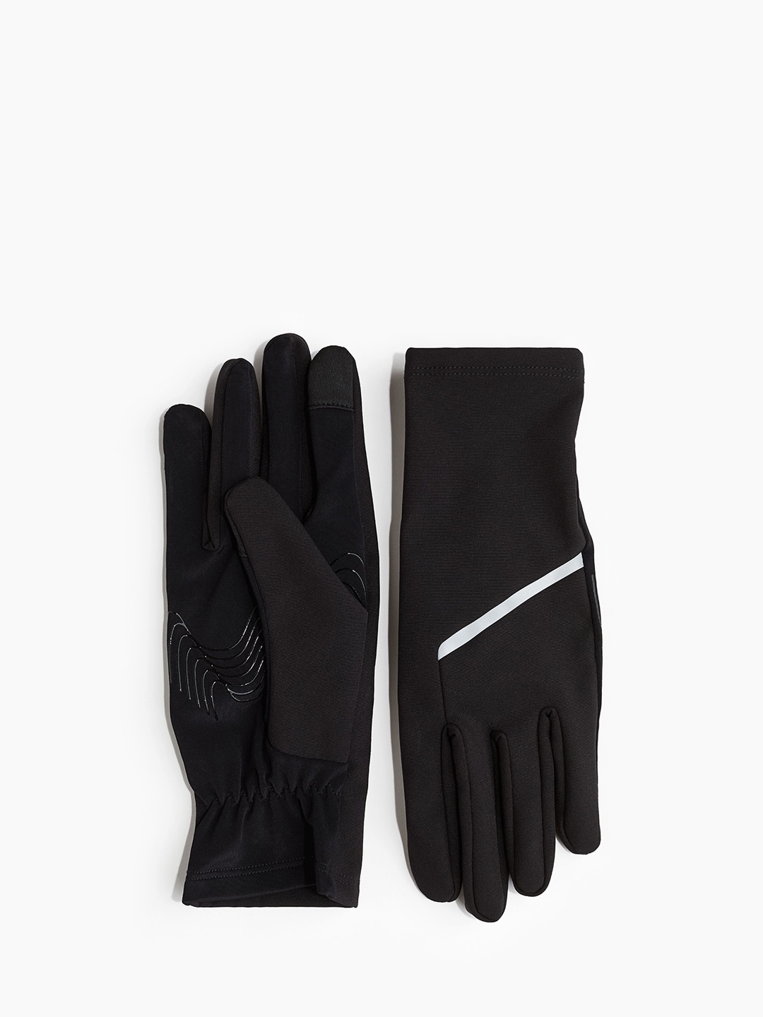

H&M Men Running Sports Gloves In DryMove, Black