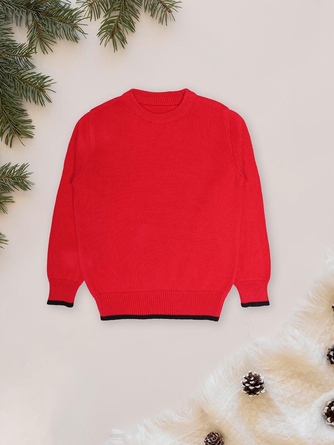 

CHKOKKO Boys Woollen Pullover, Pink