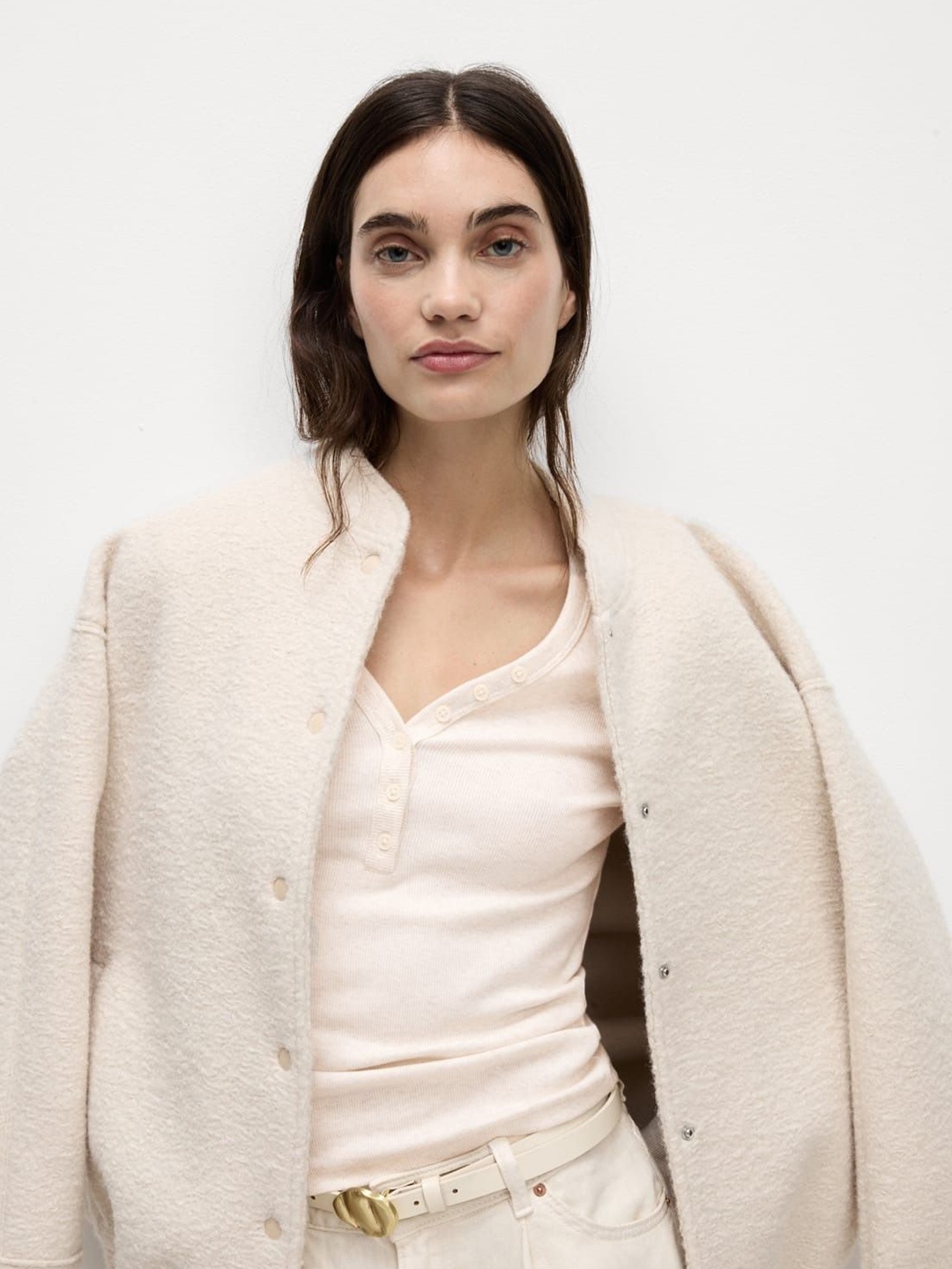 

Marks & Spencer Cotton Top, Beige