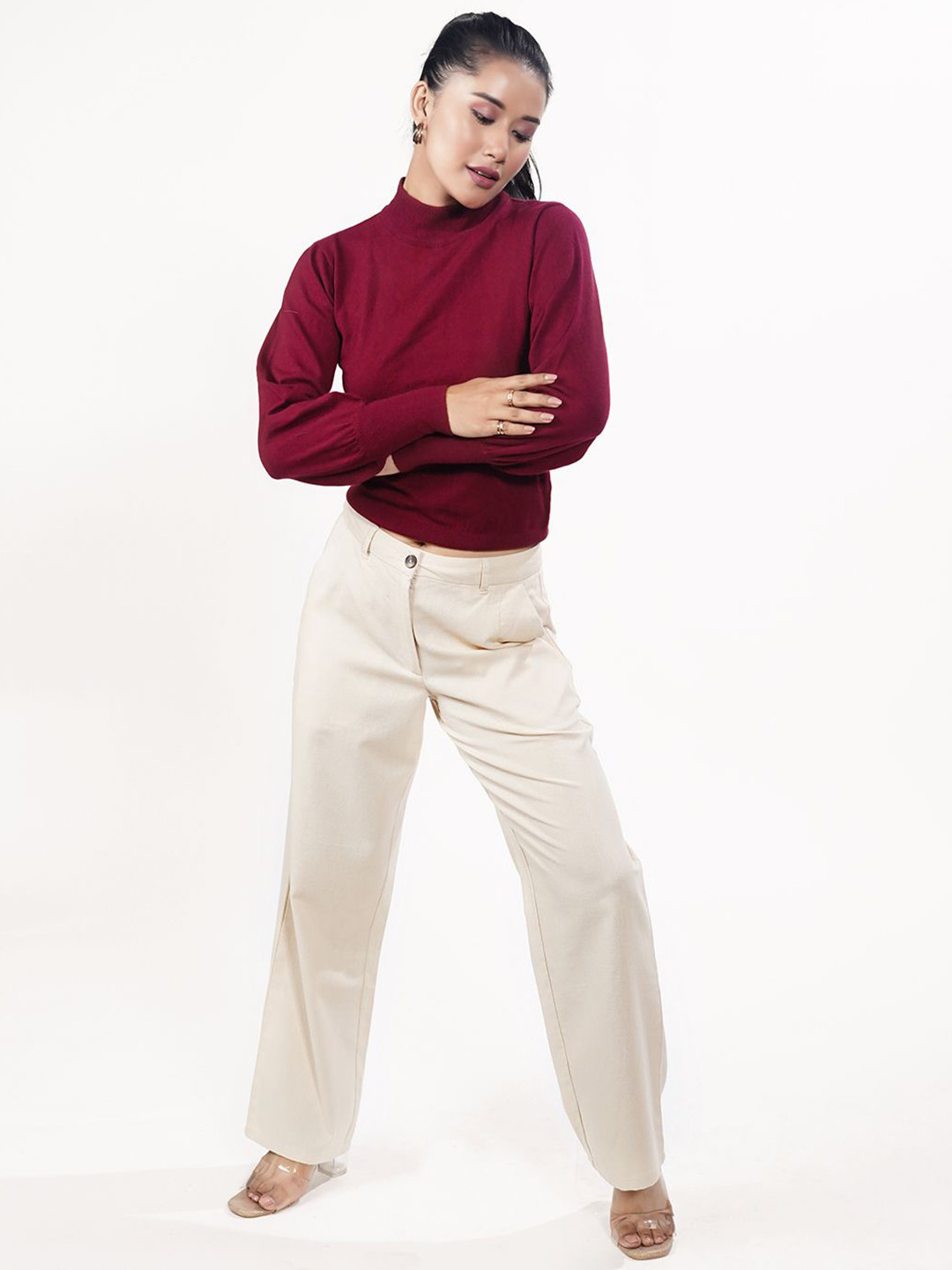 

Zink London Women Pullover, Maroon