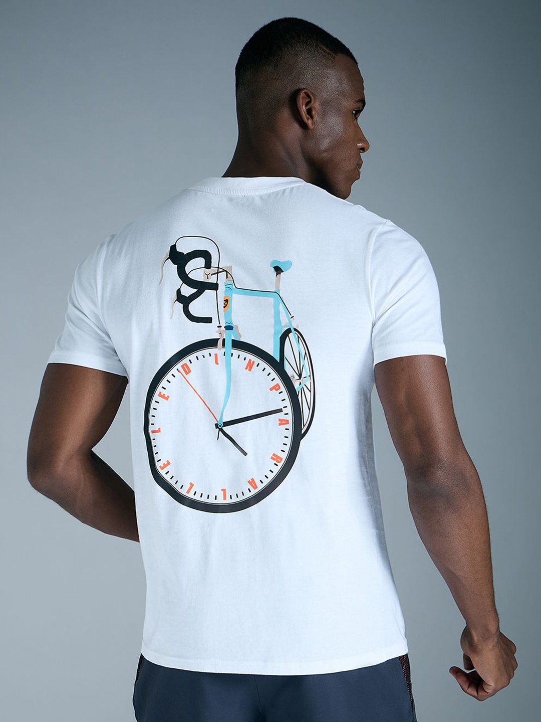 

SG Men Graphic Printed Round Neck T-shirt, White