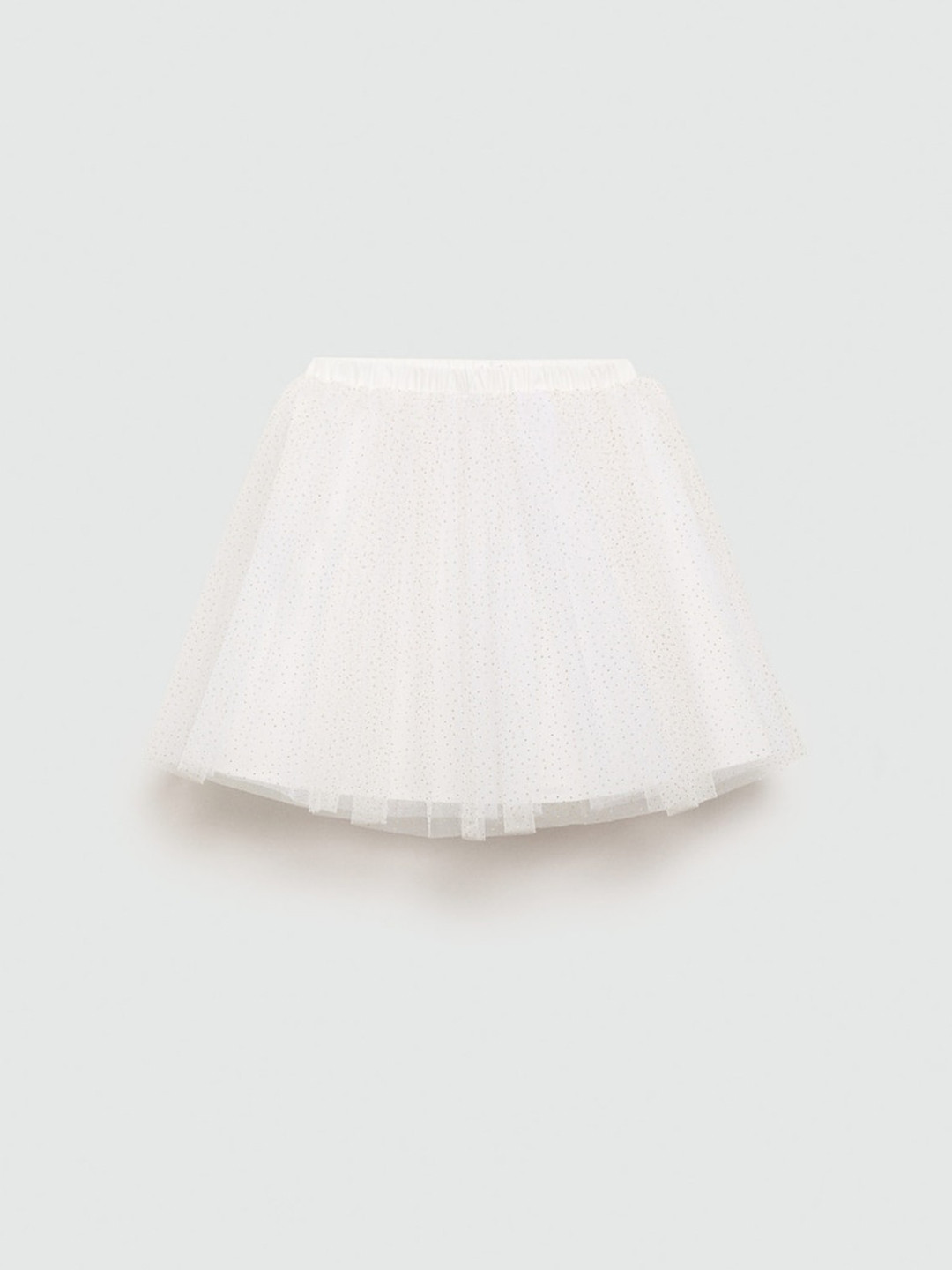 

Mango Kids Girls Glitter Tulle Skirt, White