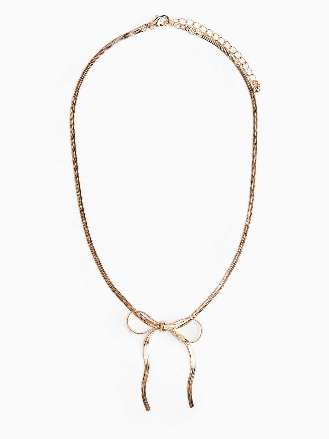 

H&M Bow Detail Necklace, Gold