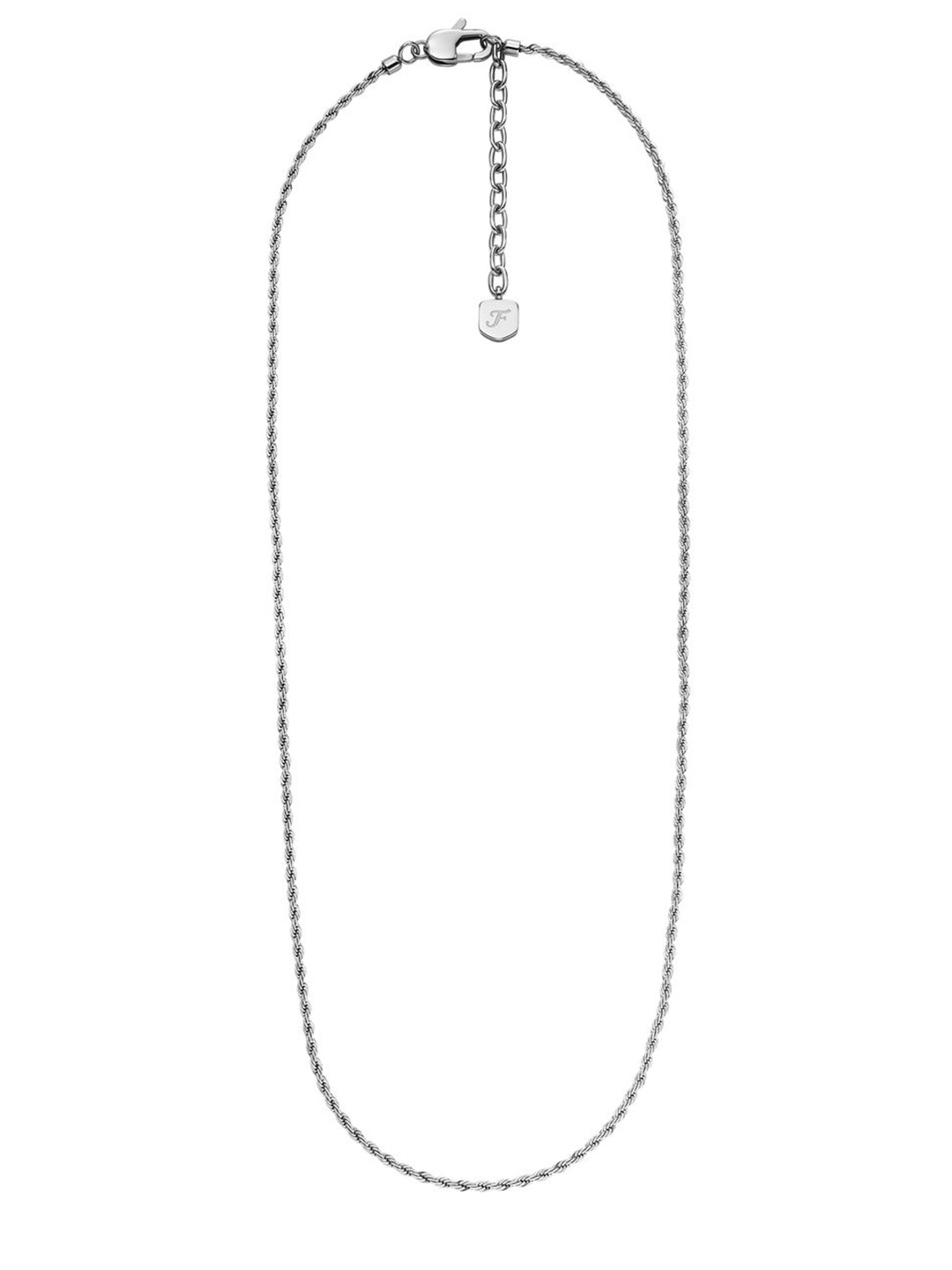 

Fossil Men Stainless Steel Minimal Necklace, Silver