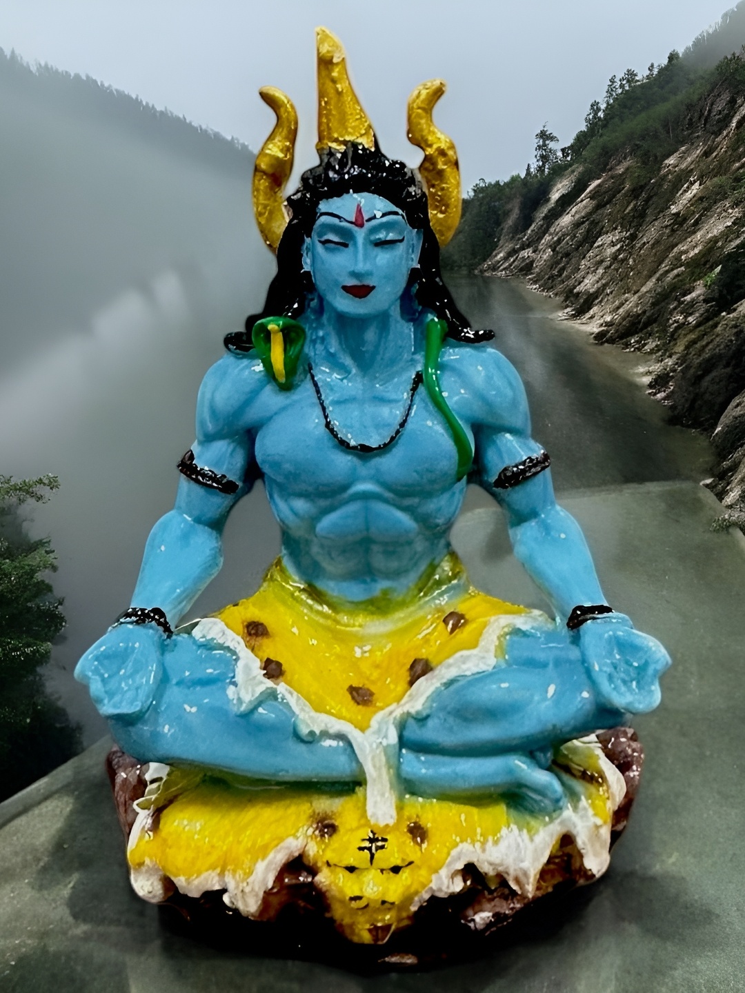 

Gallery99 Blue Marble Religious Idol Showpiece