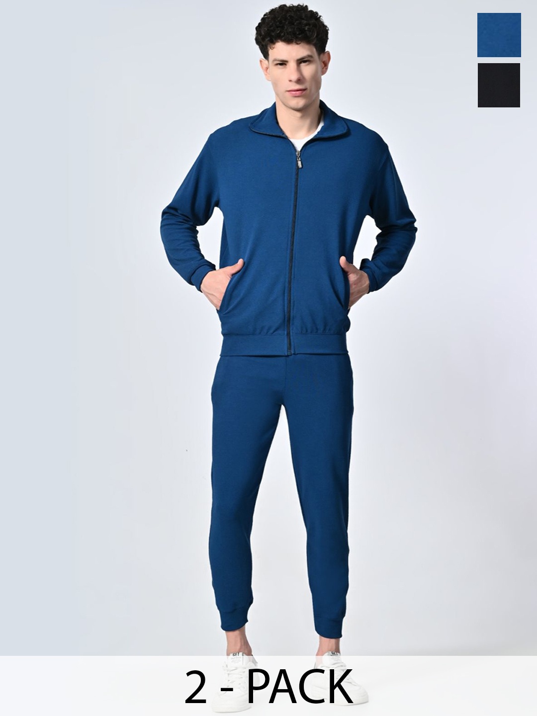 

BAESD Men Pack Of 2 Tracksuits, Black