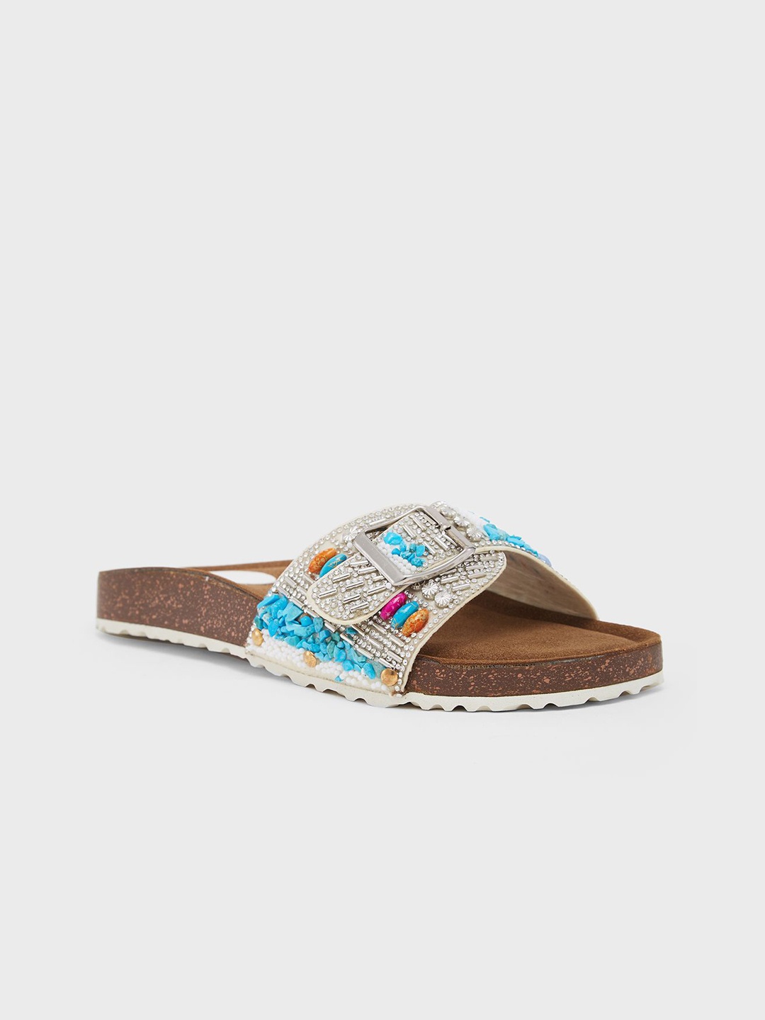 

Sole To Soul Women One Toe Flats, White