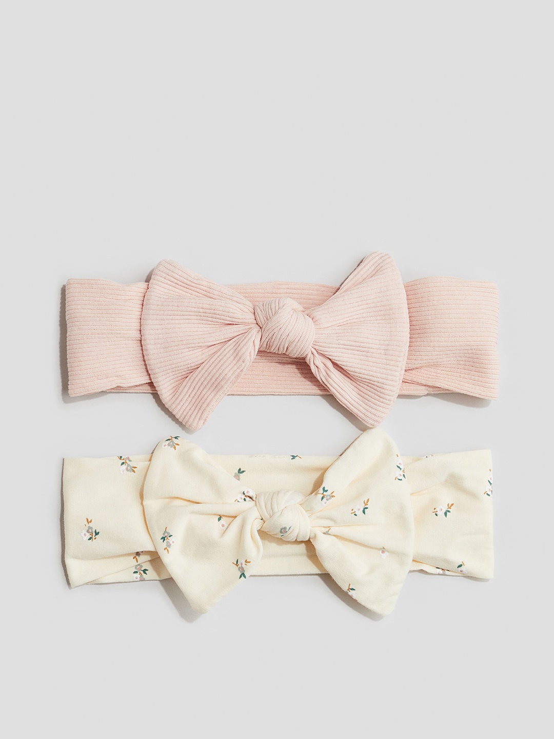 

H&M 2 Pcs Bow-Detail Hairbands, Pink