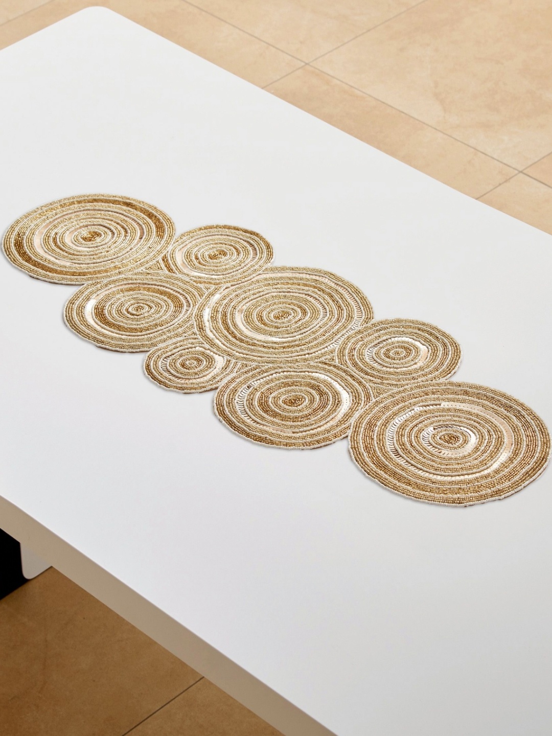 

Home Centre Corsica Beige Beaded Table Runner