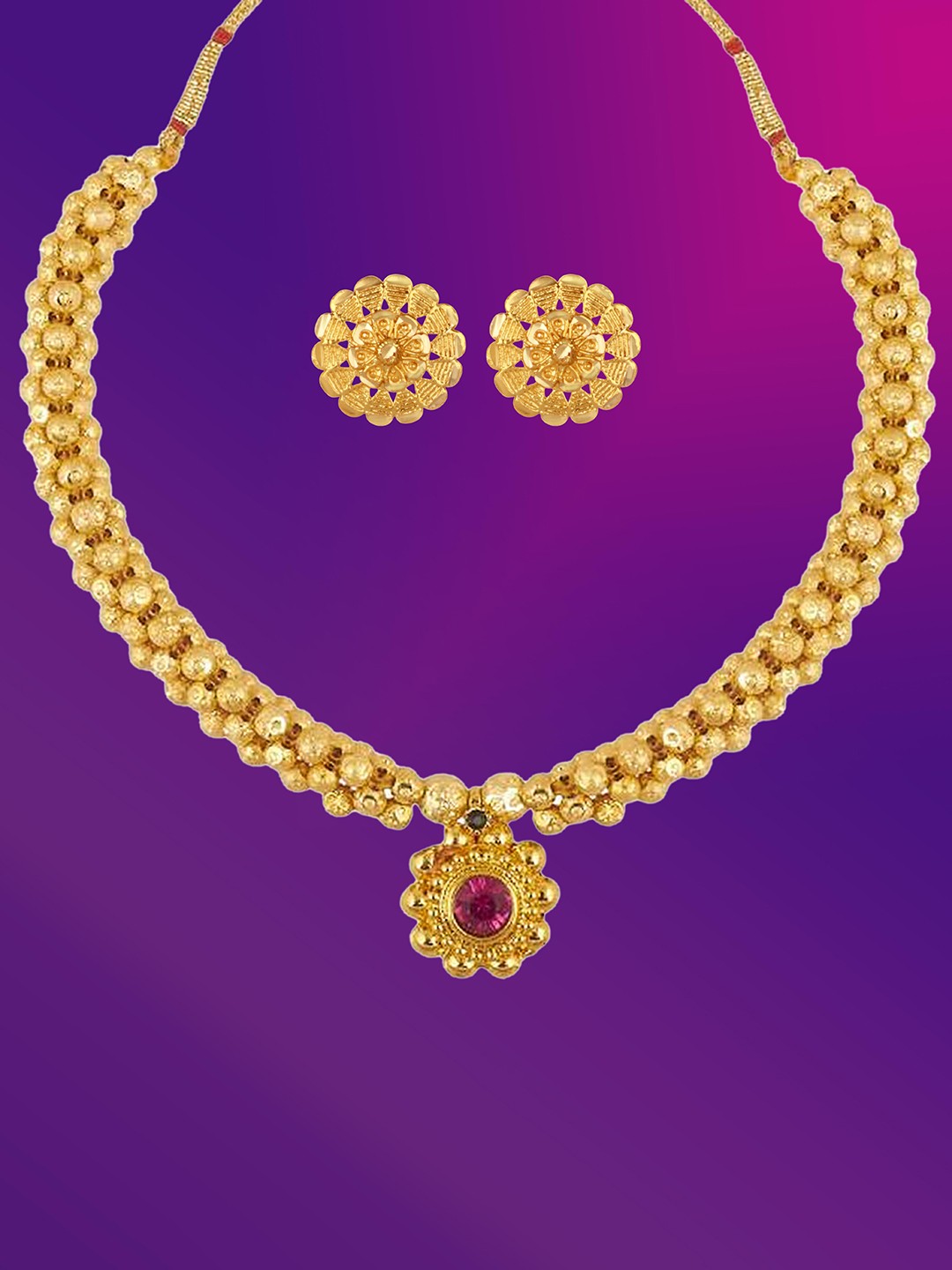 

Lila Gold-Plated Jewellery Set