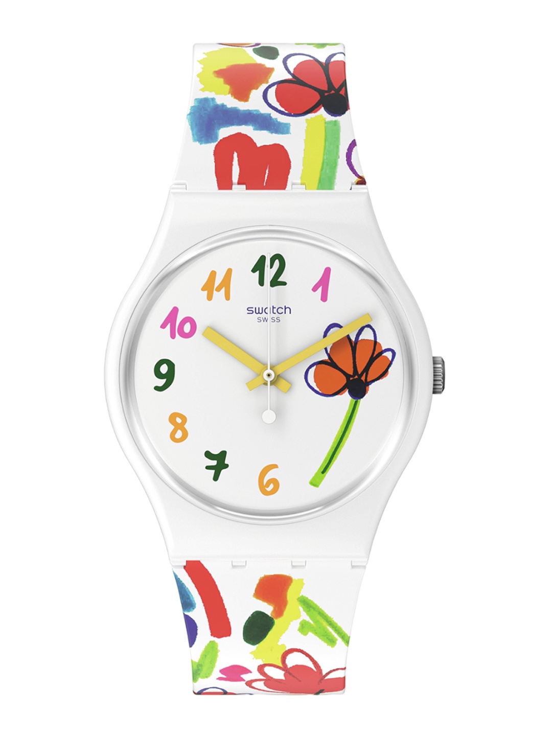 

Swatch Unisex Printed Dial & Straps Analogue Watch SO28W108_SWATCHWATCH, White