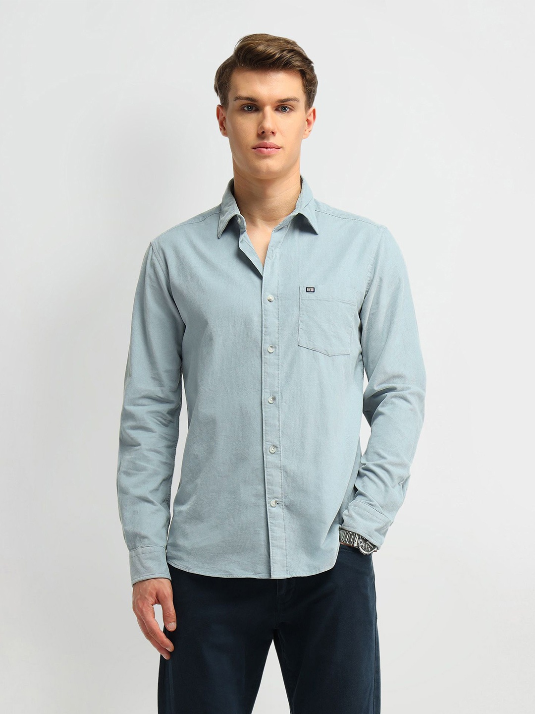 

Arrow Sport Men Manhattan Slim Fit Opaque Casual Shirt, Grey