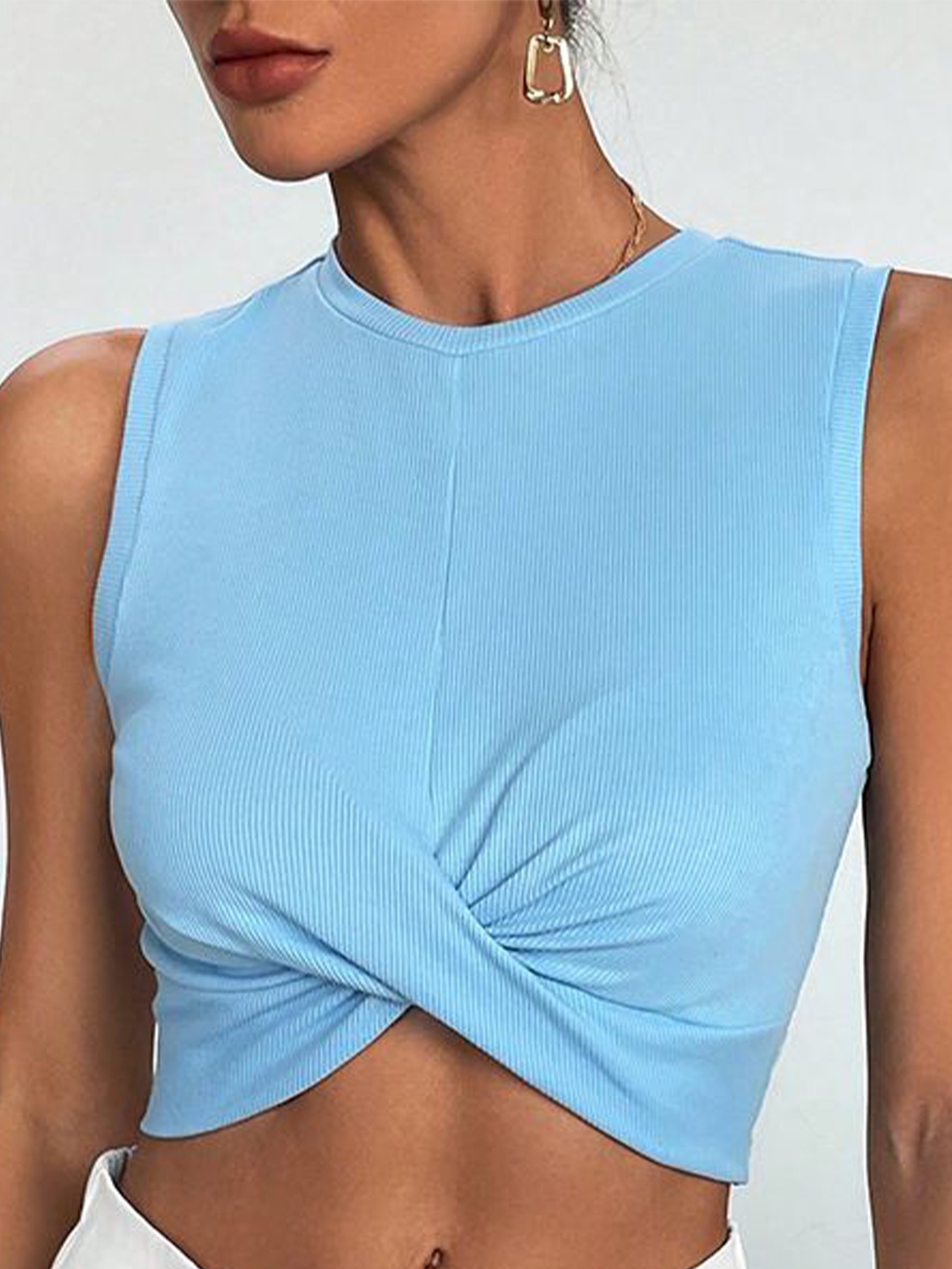 

HERE&NOW Women Casual Top, Blue