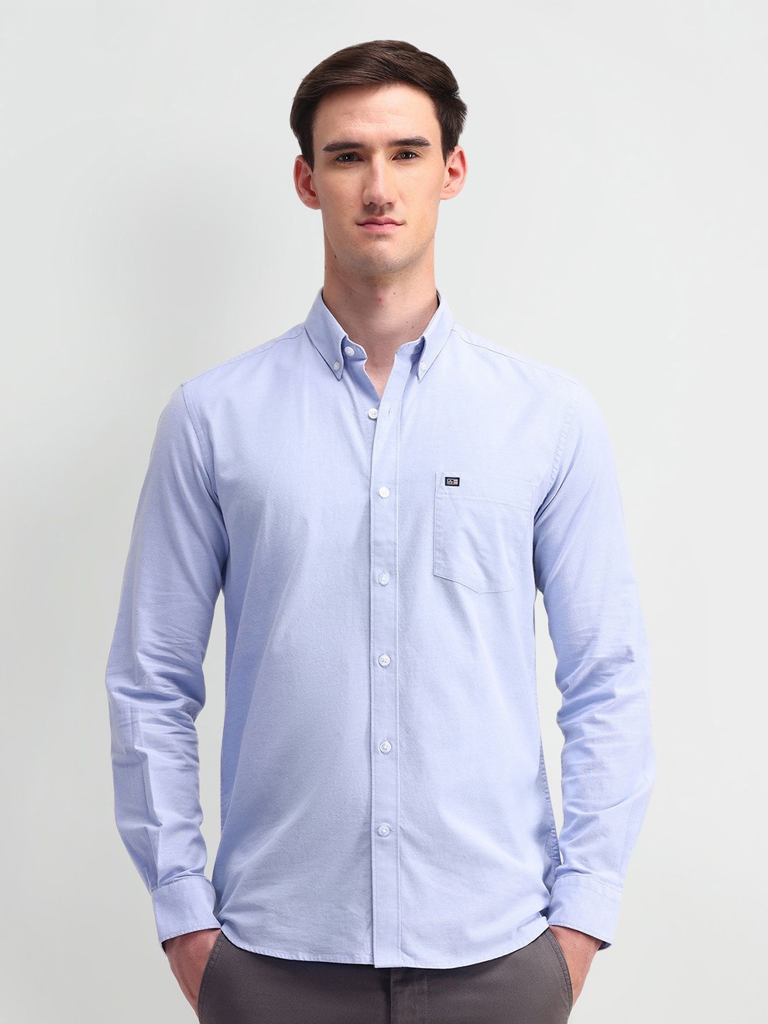 

Arrow Sport Men Manhattan Slim Fit Opaque Formal Shirt, Blue