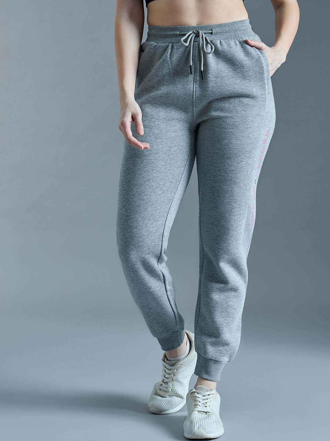 

SG Women Printed Mid-Rise Joggers, Grey