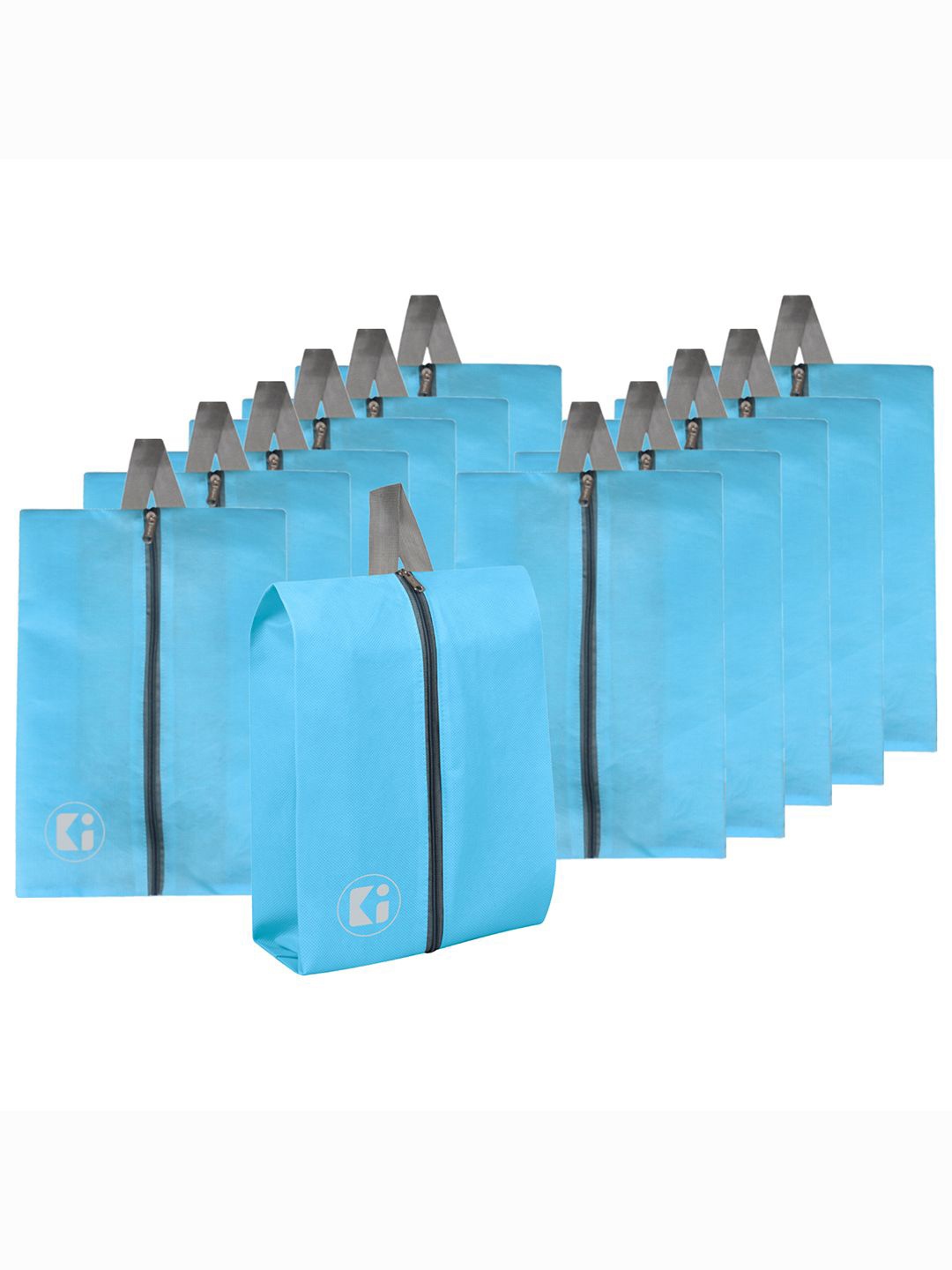 

Kuber Industries Pack Of 12 Water Proof Shoe Bag, Blue