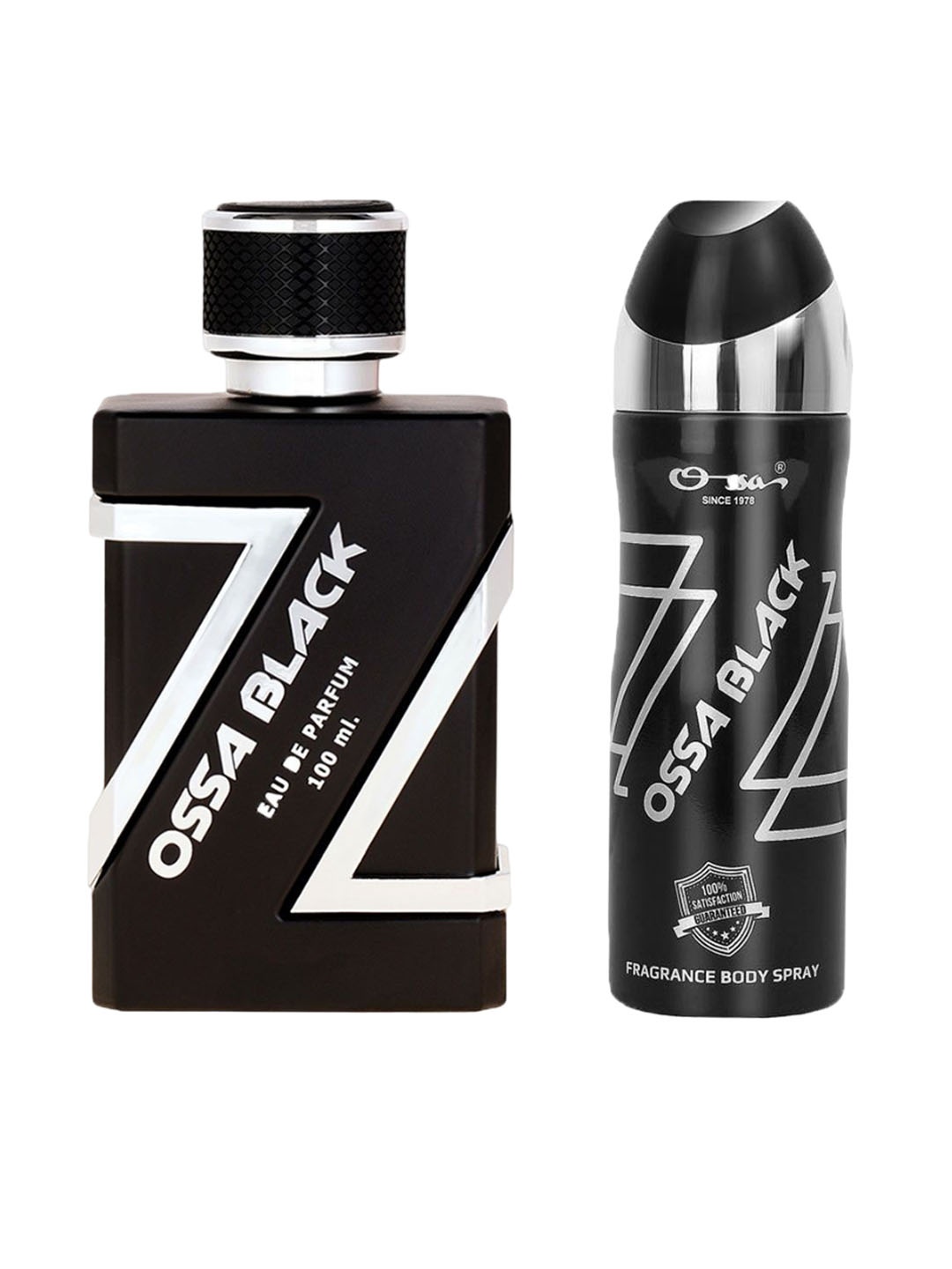 

Ossa Set Of Black Eau De Parfum 100ml & Deodorant Body Spray 200ml