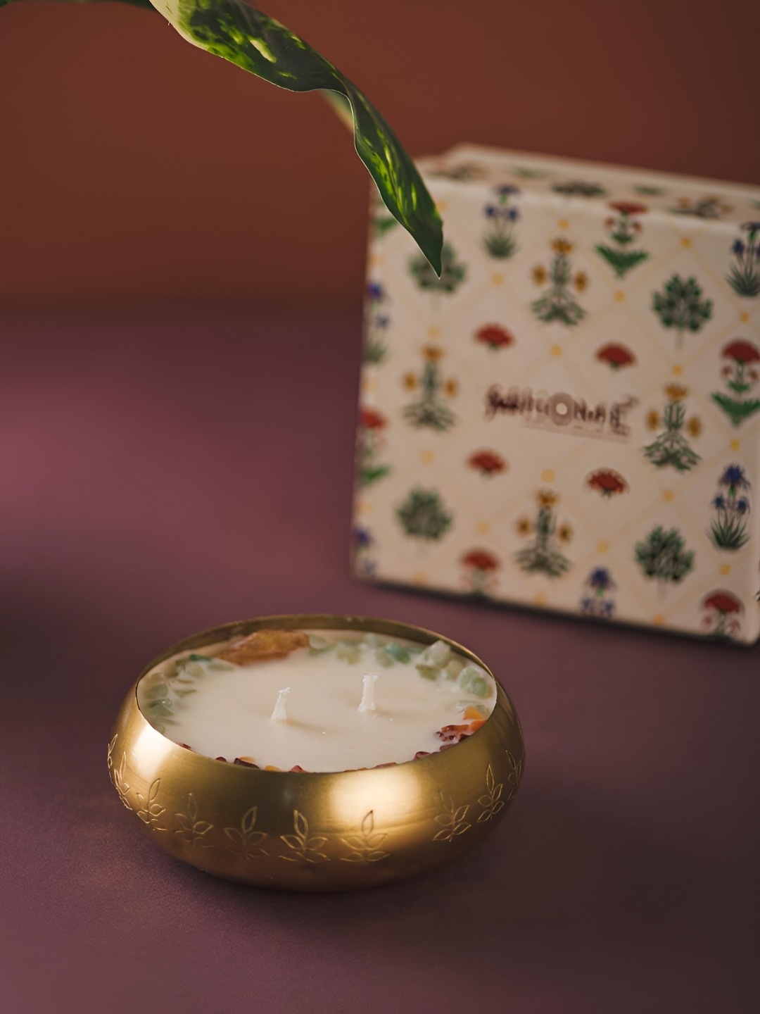 

Fabindia Metal Candles, Gold