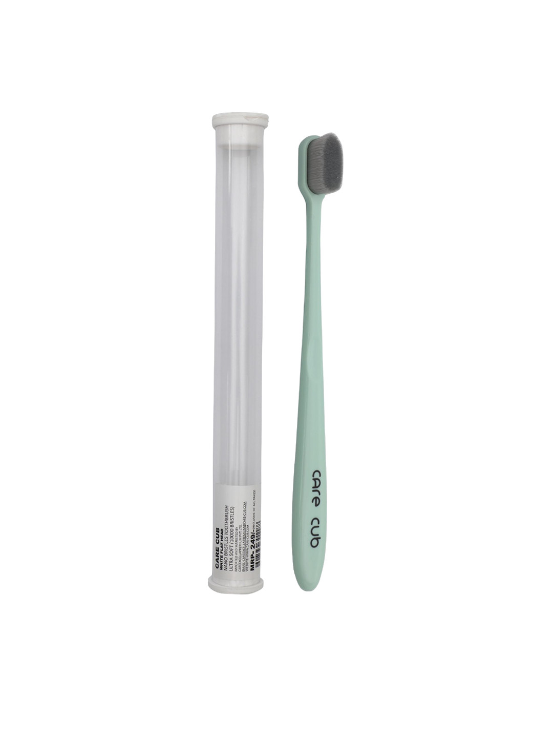 

CARE CUB Flat Ultra Soft-Bristles Sensitive-Gum Toothbrush, Green