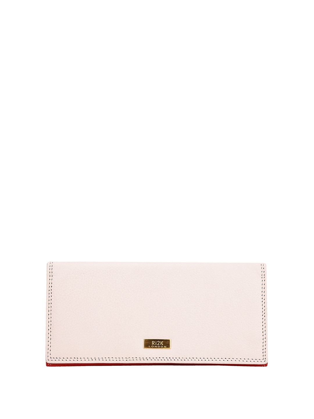 

RI2K LONDON Women Colourblocked Leather Two Fold Wallet, Pink