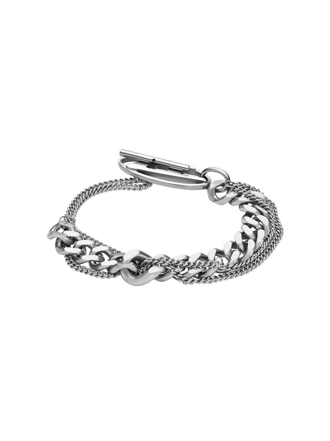 

DIESEL Unisex Stainless Steel Bracelet, Silver