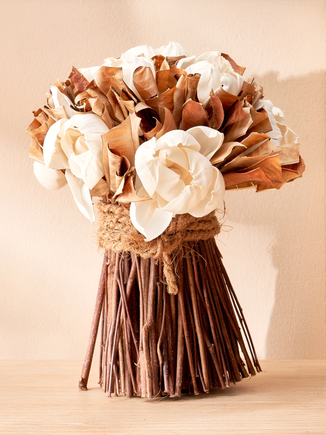 

Home Centre Brown Rose Artificial Plant With Pot