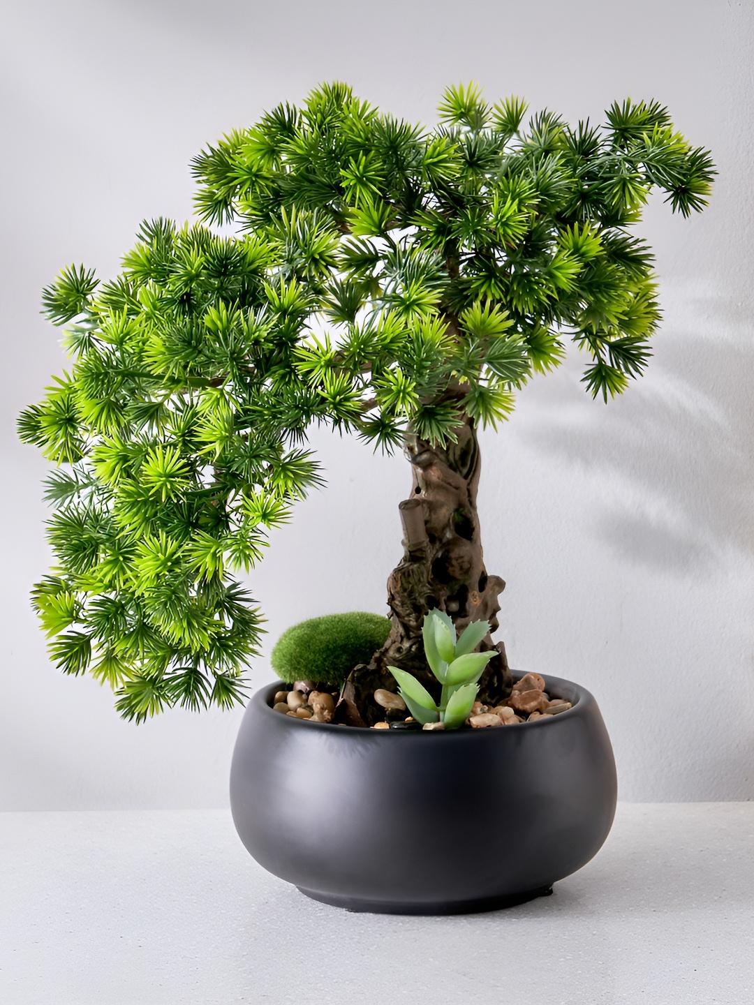 

Home Centre Gloria Acacia Green Bonsai Artificial Plant With Pot